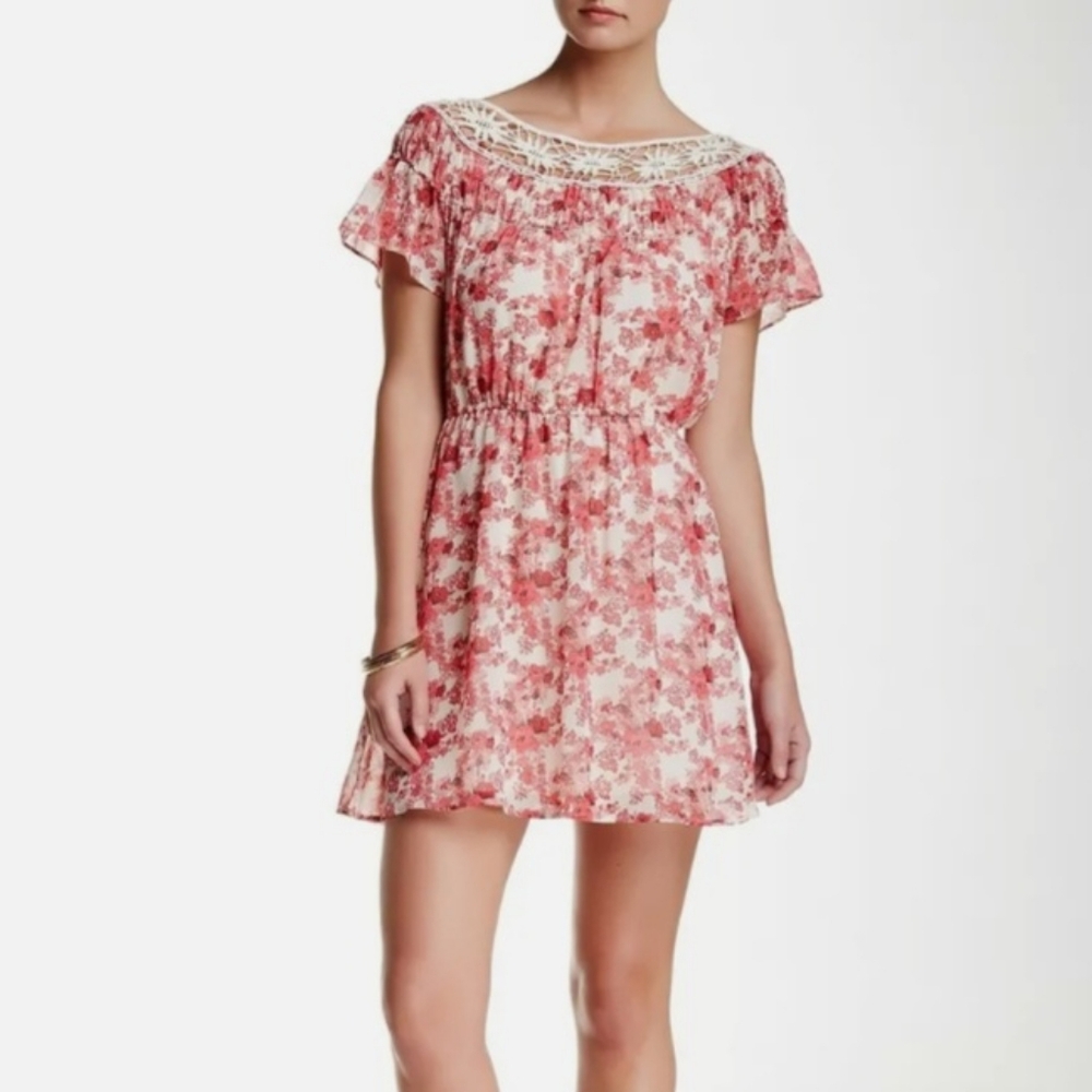 Want and Need Floral Crochet Dress